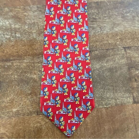 Paul Frederick Paris teddy bear artist neck tie - Picture 4 of 4